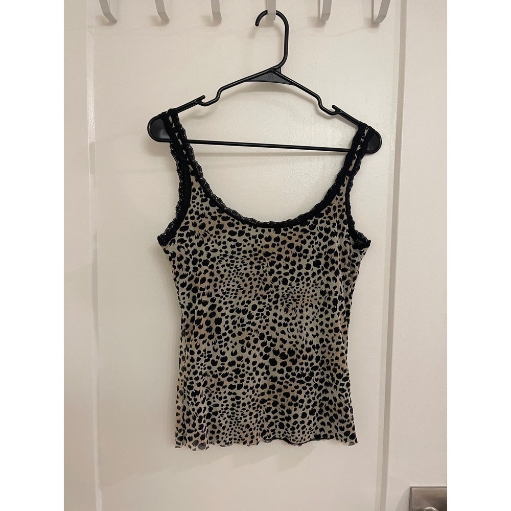Vintage Y2K Cosa Bella Animal Print Lace Tank Top Mobwife Club Summer Euro - Picture 3 of 3